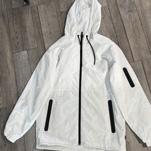 Champs Sporting Gear Athletic White Windbreaker Jacket